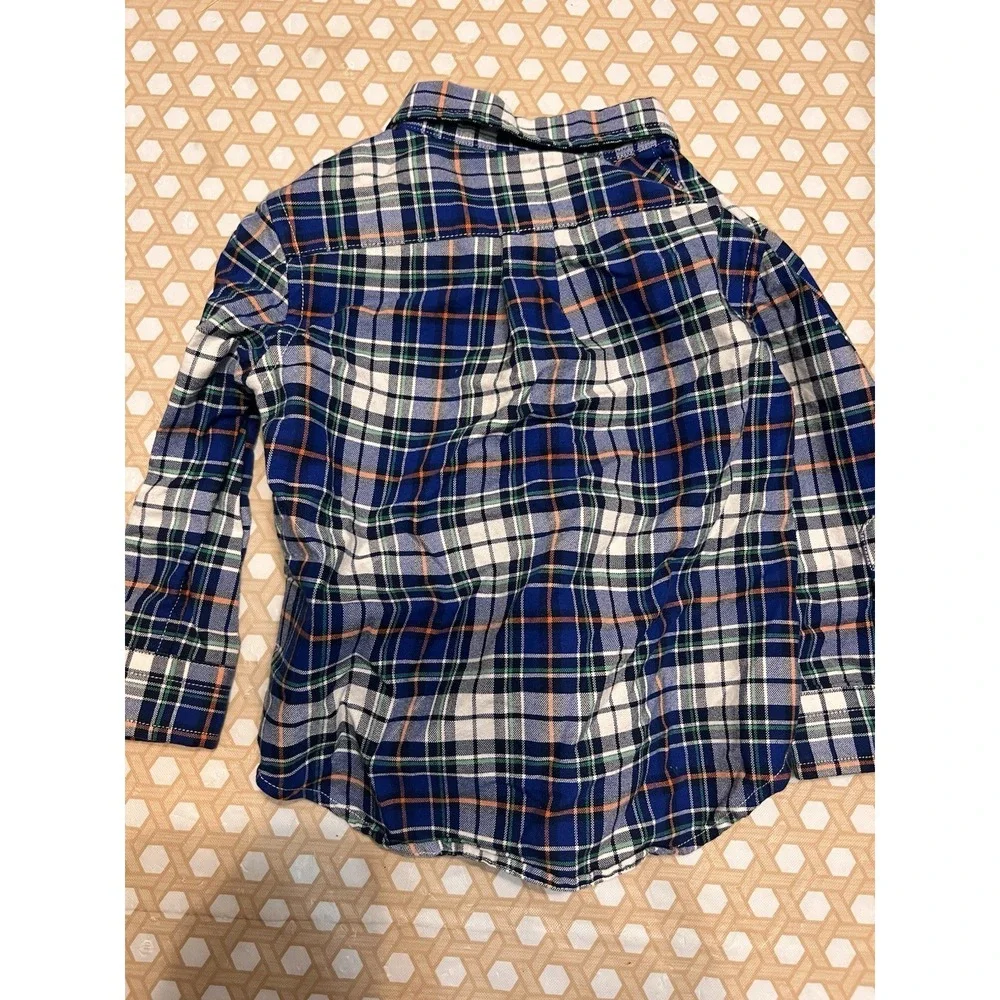 Baby Boys Size 18 Months Plaid Button Down‎ Shirt Ralph Lauren